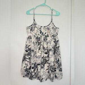 CHAUDRY KC NWT BEDAZZLED FLORAL SCOOPED MINI DRESS SZ MED